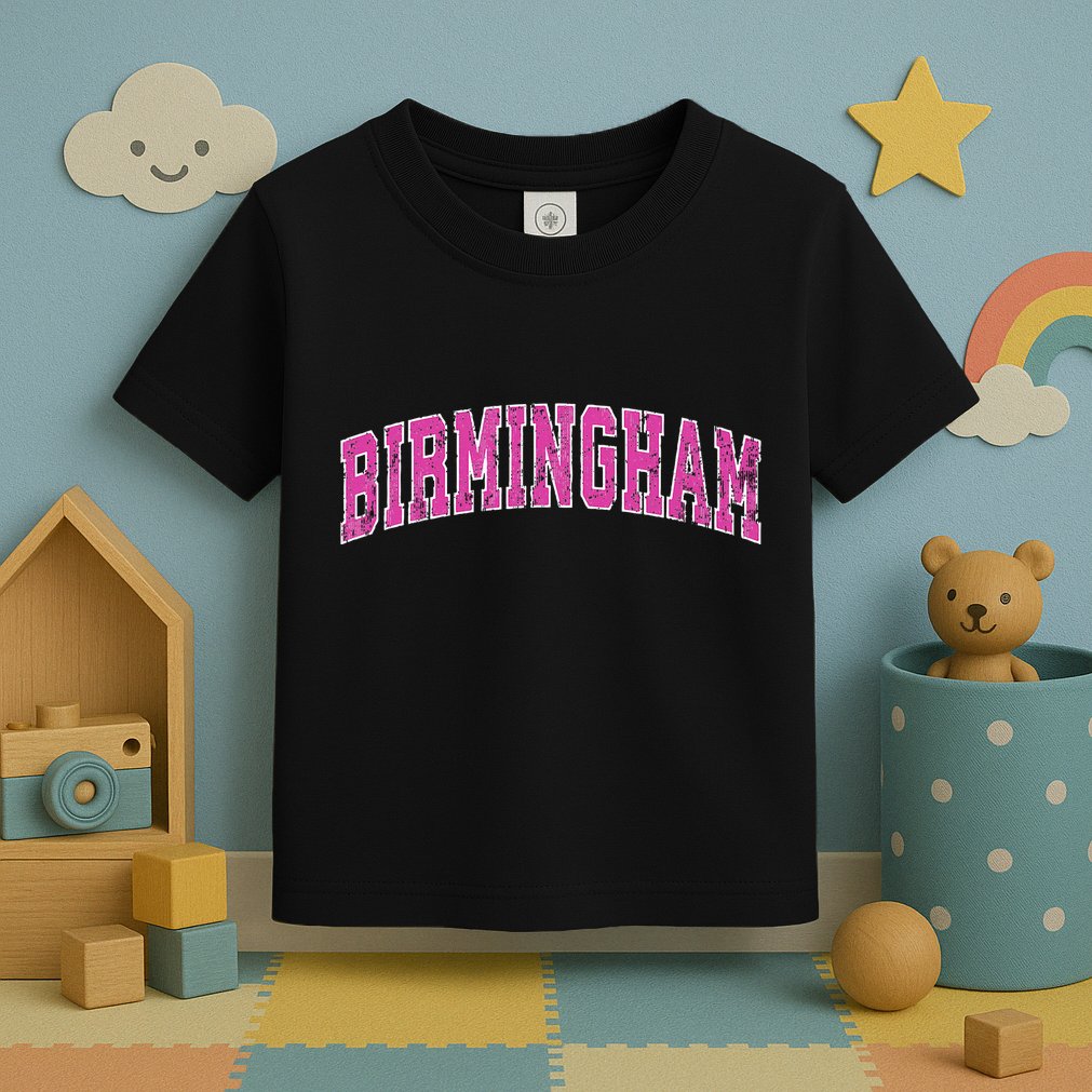 Birmingham Alabama Al Vintage Sports Design Toddler T-Shirt