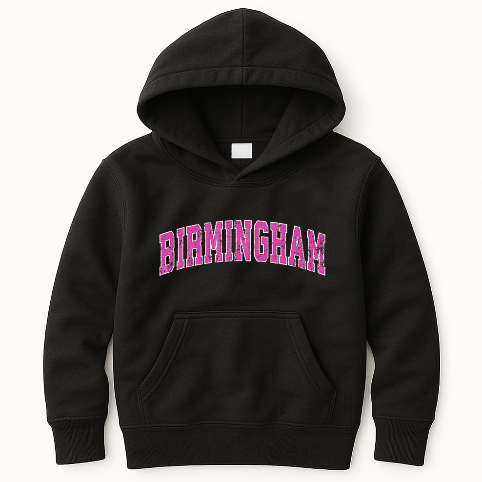 Birmingham Alabama Al Vintage Sports Design Kids Hoodie
