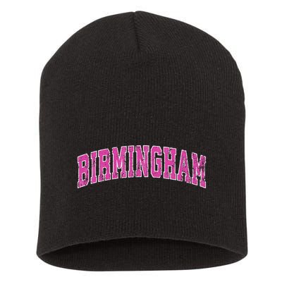 Birmingham Alabama Al Vintage Sports Design Short Acrylic Beanie