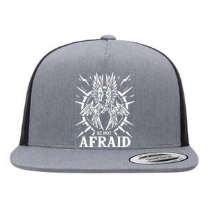 Biblically Accurate Angel Be Not Afraid Bible Angel Flat Bill Trucker Hat