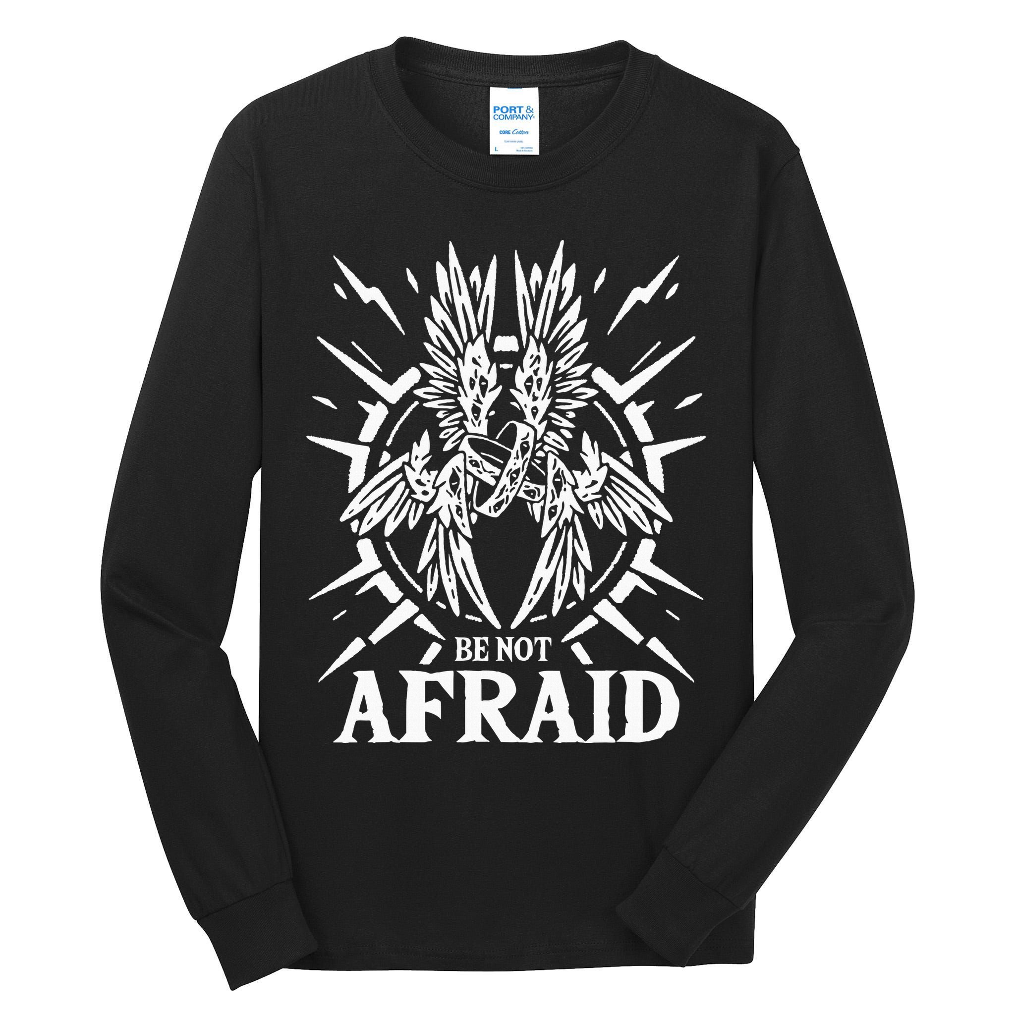 Biblically Accurate Angel Be Not Afraid Bible Angel Tall Long Sleeve T-Shirt