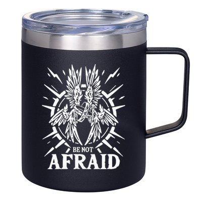 Biblically Accurate Angel Be Not Afraid Bible Angel 12oz Stainless Steel Coffee Mug