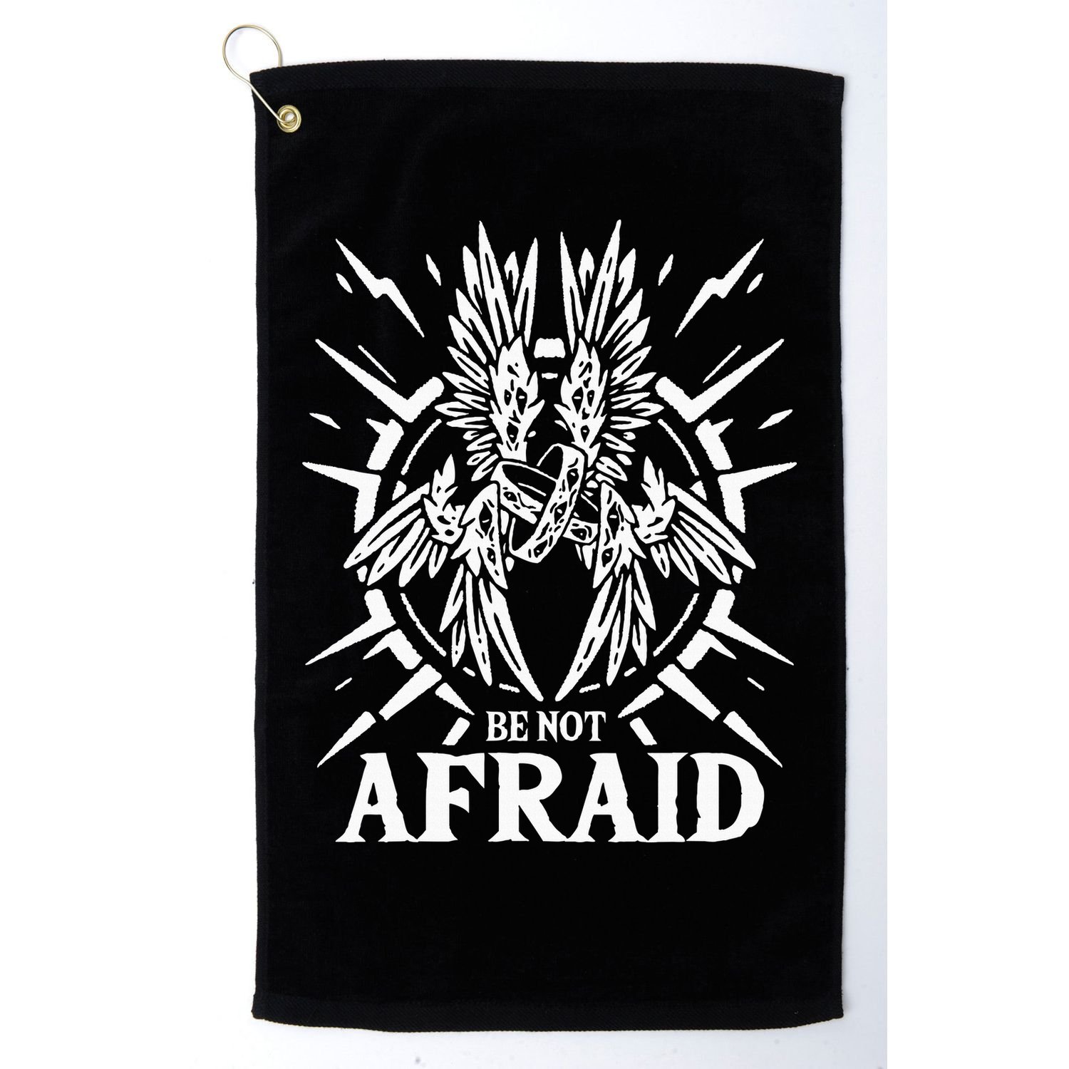 Biblically Accurate Angel Be Not Afraid Bible Angel Golf Towel