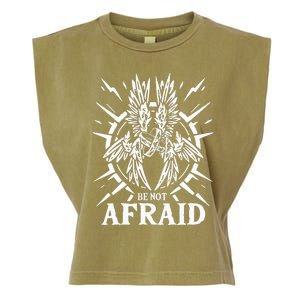 Biblically Accurate Angel Be Not Afraid Bible Angel Garment-Dyed Women's Muscle Tee