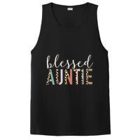 Blessed Auntie Aunt Cute Leopard funny mother's day PosiCharge Competitor Tank