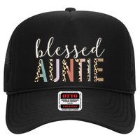 Blessed Auntie Aunt Cute Leopard funny mother's day Trucker Hat