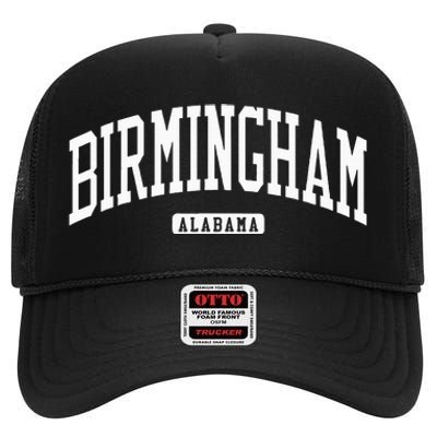 Birmingham Alabama Al College University Style High Crown Mesh Back Trucker Hat