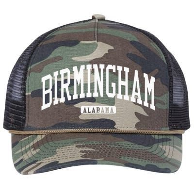 Birmingham Alabama Al College University Style Retro Rope Trucker Hat Cap