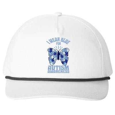 Butterfly Autism Awareness Gift Snapback Five-Panel Rope Hat