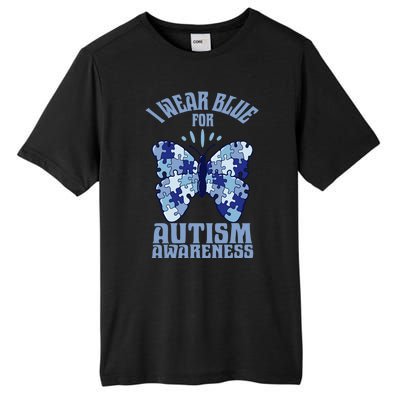 Butterfly Autism Awareness Gift Tall Fusion ChromaSoft Performance T-Shirt