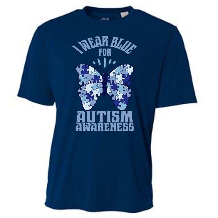 Butterfly Autism Awareness Gift Cooling Performance Crew T-Shirt