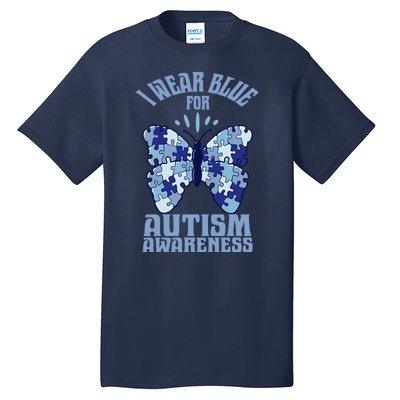 Butterfly Autism Awareness Gift Tall T-Shirt