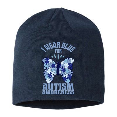 Butterfly Autism Awareness Gift Sustainable Beanie