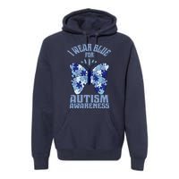 Butterfly Autism Awareness Gift Premium Hoodie