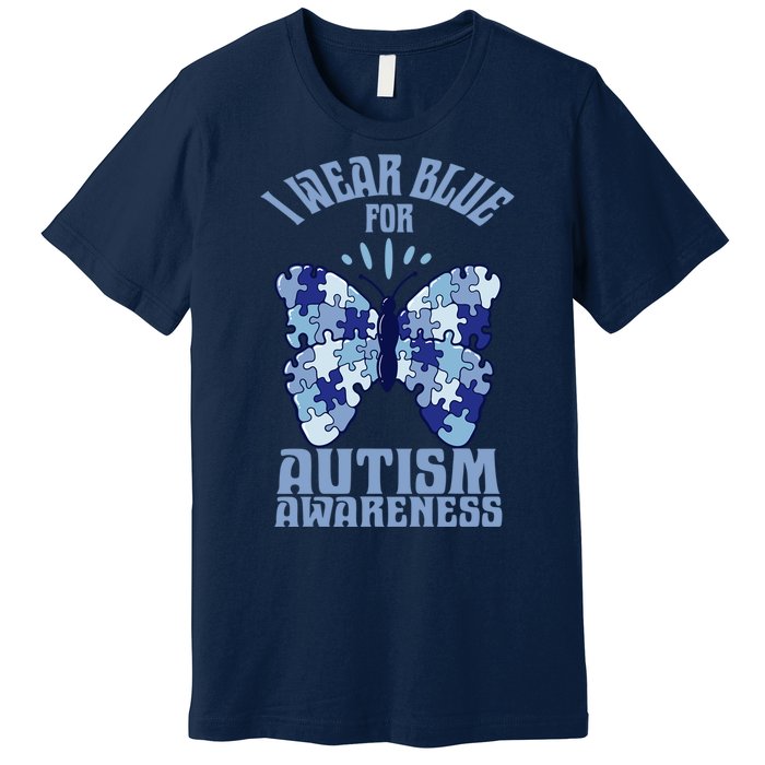 Butterfly Autism Awareness Gift Premium T-Shirt