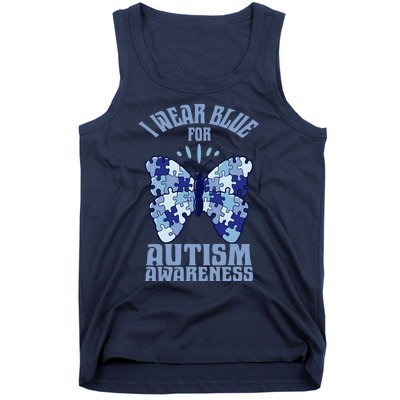 Butterfly Autism Awareness Gift Tank Top