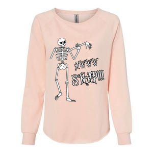 Broken Arm Awww Snap! Skeleton Broken Bone Womens California Wash Sweatshirt