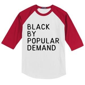 Black African American Pride Funny Sayings Gift Kids Colorblock Raglan Jersey