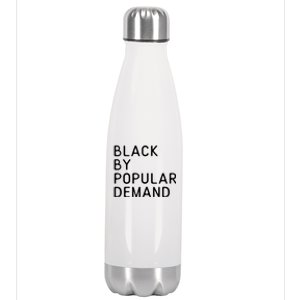 Black African American Pride Funny Sayings Gift Stainless Steel Insulated Water Bottle