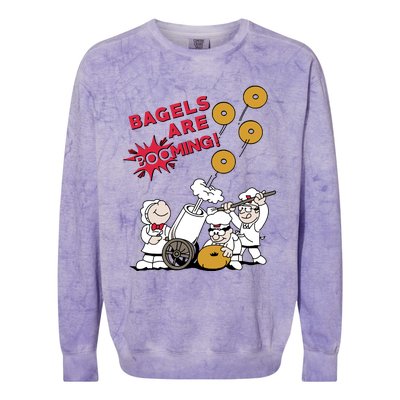 Bagels Are Booming Colorblast Crewneck Sweatshirt