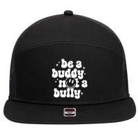 Be A Buddy Not A Bully Retro Smile Anti Bullying Unity Day 7 Panel Mesh Trucker Snapback Hat