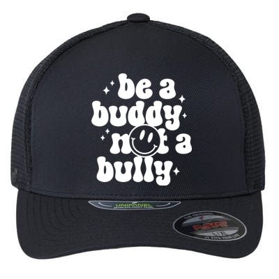 Be A Buddy Not A Bully Retro Smile Anti Bullying Unity Day Flexfit Unipanel Trucker Cap