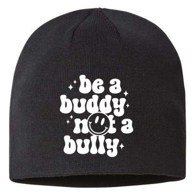 Be A Buddy Not A Bully Retro Smile Anti Bullying Unity Day Sustainable Beanie