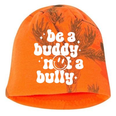 Be A Buddy Not A Bully Retro Smile Anti Bullying Unity Day Kati - Camo Knit Beanie