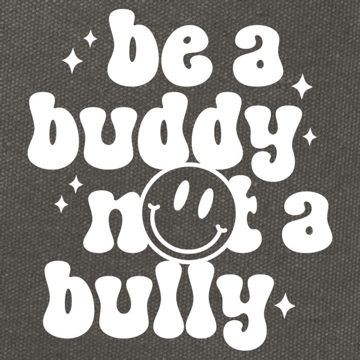 Be A Buddy Not A Bully Retro Smile Anti Bullying Unity Day Cotton Canvas Backpack