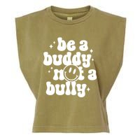 Be A Buddy Not A Bully Retro Smile Anti Bullying Unity Day Garment-Dyed Women's Muscle Tee