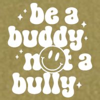 Be A Buddy Not A Bully Retro Smile Anti Bullying Unity Day Garment-Dyed Women's Muscle Tee