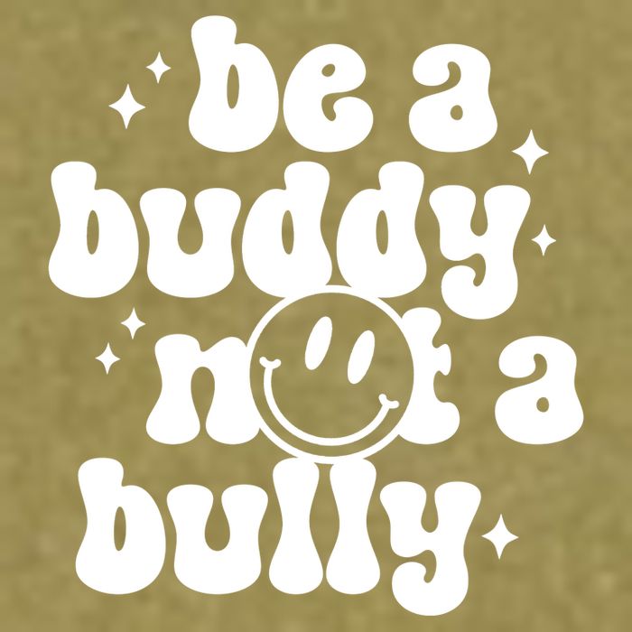 Be A Buddy Not A Bully Retro Smile Anti Bullying Unity Day Garment-Dyed Women's Muscle Tee
