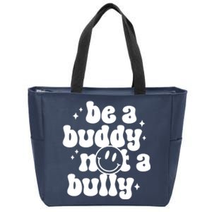 Be A Buddy Not A Bully Retro Smile Anti Bullying Unity Day Zip Tote Bag