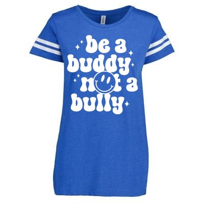 Be A Buddy Not A Bully Retro Smile Anti Bullying Unity Day Enza Ladies Jersey Football T-Shirt