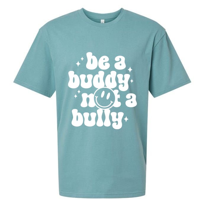 Be A Buddy Not A Bully Retro Smile Anti Bullying Unity Day Sueded Cloud Jersey T-Shirt