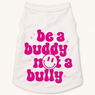 Be A Buddy Not A Bully Retro Smile Anti Bullying Unity Day Doggie Tank