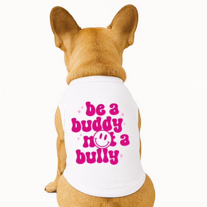 Be A Buddy Not A Bully Retro Smile Anti Bullying Unity Day Doggie Tank
