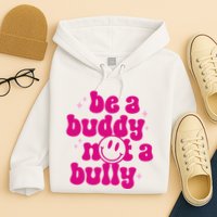 Be A Buddy Not A Bully Retro Smile Anti Bullying Unity Day Hoodie