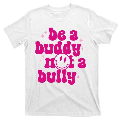 Be A Buddy Not A Bully Retro Smile Anti Bullying Unity Day T-Shirt