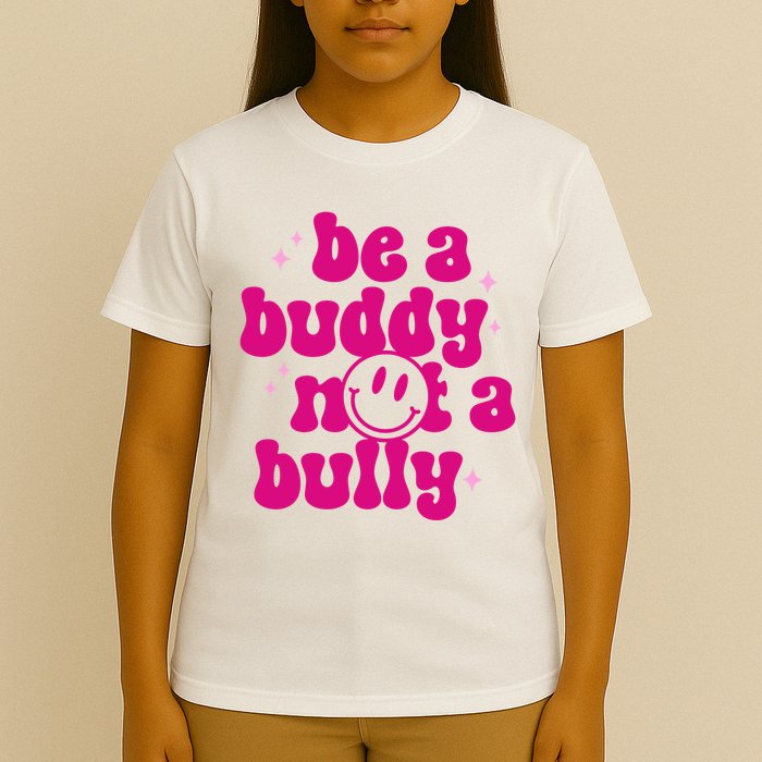 Be A Buddy Not A Bully Retro Smile Anti Bullying Unity Day T-Shirt