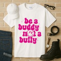 Be A Buddy Not A Bully Retro Smile Anti Bullying Unity Day Tall T-Shirt