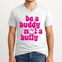Be A Buddy Not A Bully Retro Smile Anti Bullying Unity Day V-Neck T-Shirt