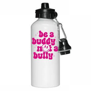 Be A Buddy Not A Bully Retro Smile Anti Bullying Unity Day Aluminum Water Bottle