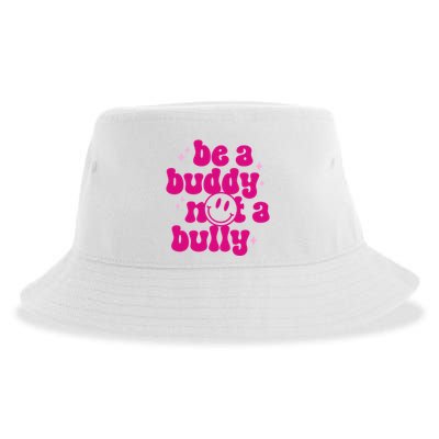 Be A Buddy Not A Bully Retro Smile Anti Bullying Unity Day Sustainable Bucket Hat