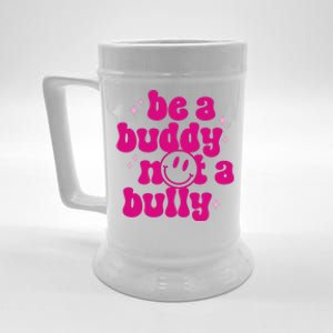 Be A Buddy Not A Bully Retro Smile Anti Bullying Unity Day Beer Stein