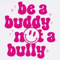 Be A Buddy Not A Bully Retro Smile Anti Bullying Unity Day Button