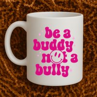 Be A Buddy Not A Bully Retro Smile Anti Bullying Unity Day Mug