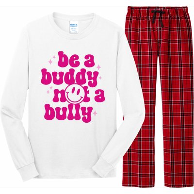 Be A Buddy Not A Bully Retro Smile Anti Bullying Unity Day Long Sleeve Pajama Set