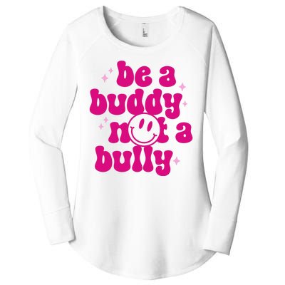 Be A Buddy Not A Bully Retro Smile Anti Bullying Unity Day Women's Perfect Tri Tunic Long Sleeve Shirt