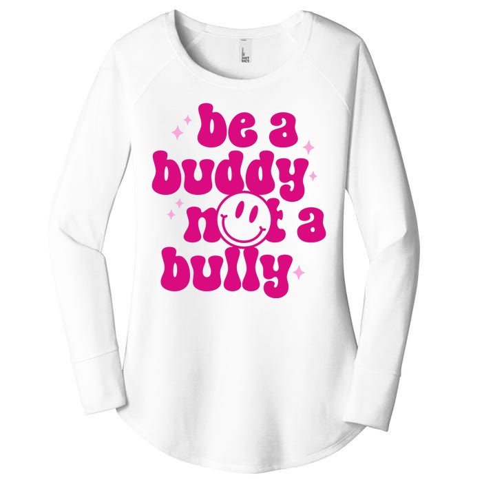 Be A Buddy Not A Bully Retro Smile Anti Bullying Unity Day Women's Perfect Tri Tunic Long Sleeve Shirt